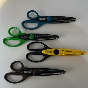 Fiskars Paper edger scissors - set of 4